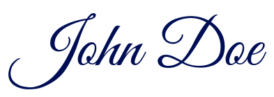 My Font Signature